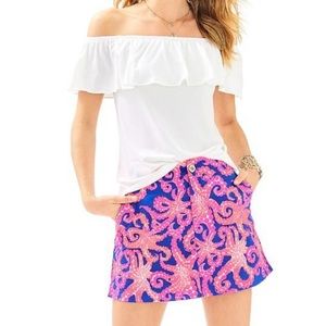 LILLY PULITZER NICKI SKORT in Pink Octopus Print